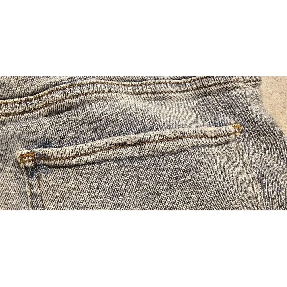 English Laundry Straight‎ Jeans Distressed Light Blue Denim 34x27.5* (Tag 33x30)